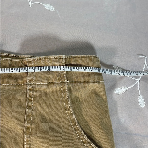 Joie Light Brown Cargo Pants Woman Size 8 Flexible Fabric Wide Legs - Picture 9 of 15